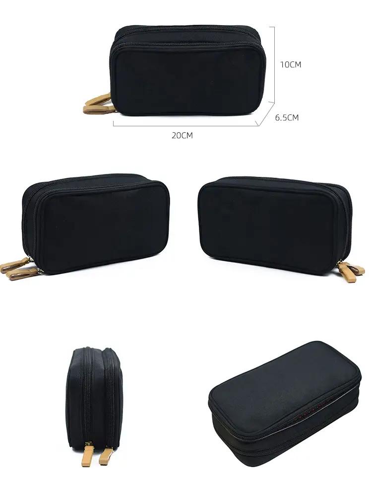 Custom logo embossing and foil stamping on travel pouch Custom logo embossing and foil stamping on travel pouch